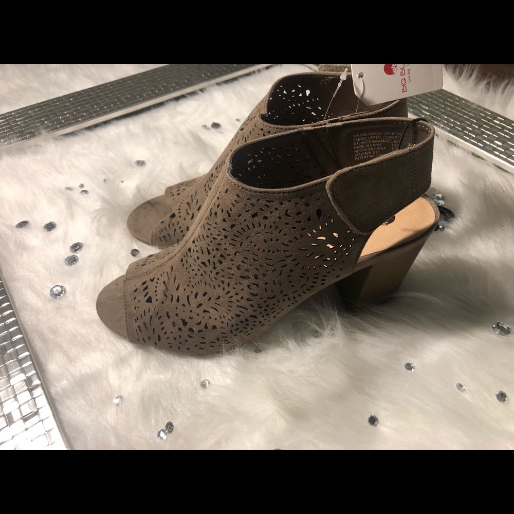 Gray Heel Boots